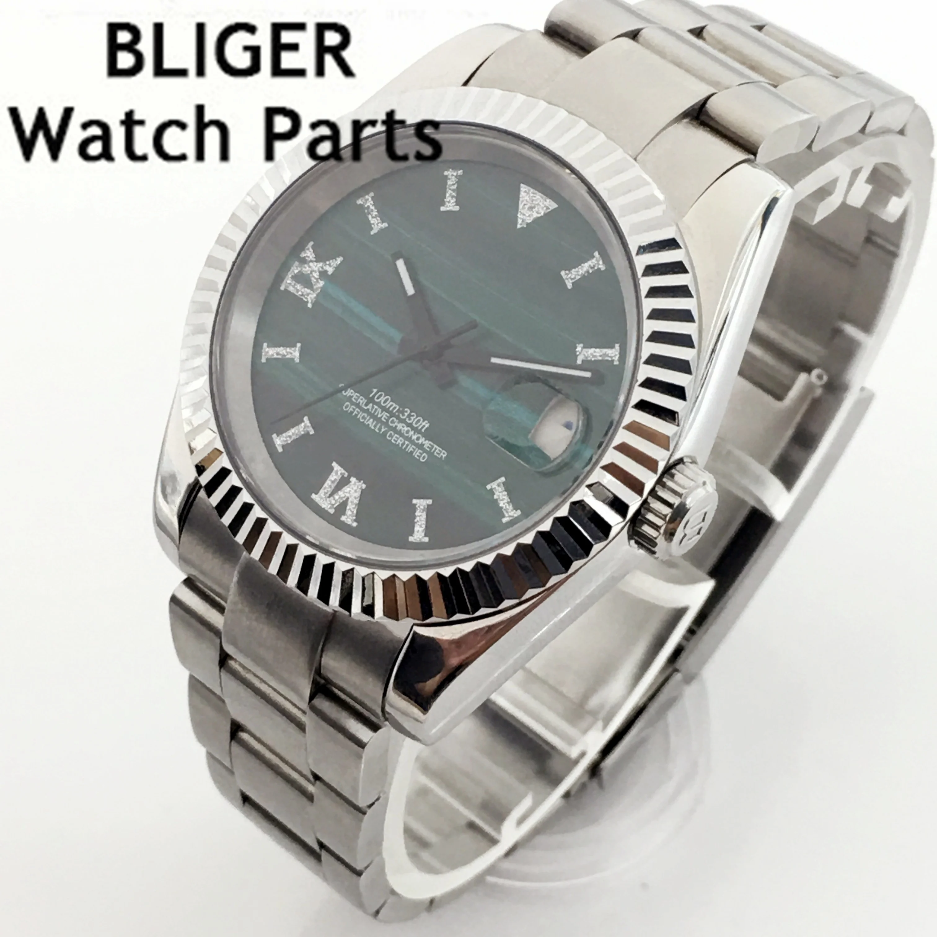 BLIGER 36mm 39mm Polished Automatic Men Watch Oyster Bracelet NH35A Movement Green Dial
BLIGER 36mm 39mm Polished Automatic Men Watch Oyster Bracelet NH35A Movement Green Dial