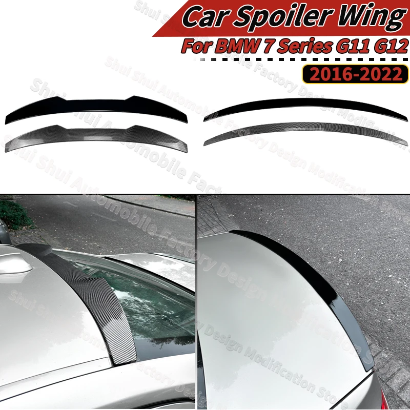 For BMW 7 Series G11 G12 2016-2022 Rear Trunk Wing Top Lip Spoiler Tail Fin Guard Board Body kits Decoration Auto Accessories
For BMW 7 Series G11 G12 2016-2022 Rear Trunk Wing Top Lip Spoiler Tail Fin Guard Board Body kits Decoration Auto Accessories