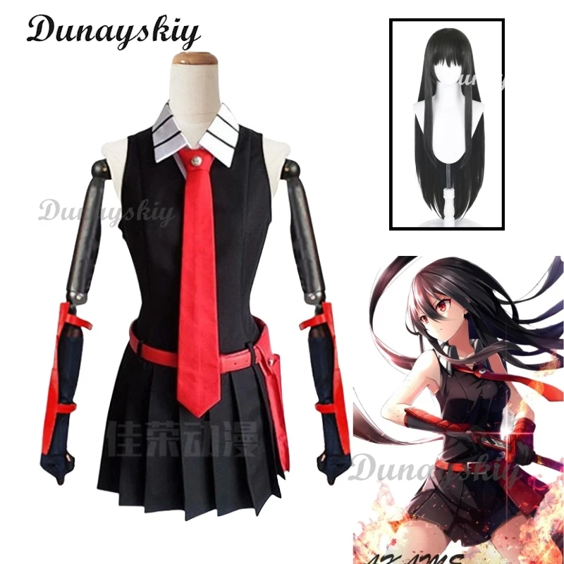 Akame Cosplay Costume Wig Anime Akame Ga KILL Cosplay with Bag Halloween Party Outfits for Women Girls Customized
Akame Cosplay Costume Wig Anime Akame Ga KILL Cosplay with Bag Halloween Party Outfits for Women Girls Customized
