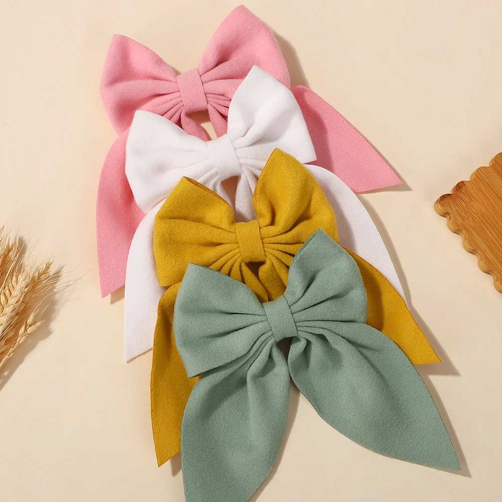 10PCS Random color bows hairclip for womens hair ponytail hairgripes 4.64inch cheer bow woolen cloth headclips Hair Accessories 
10PCS Random color bows hairclip for womens hair ponytail hairgripes 4.64inch cheer bow woolen cloth headclips Hair Accessories