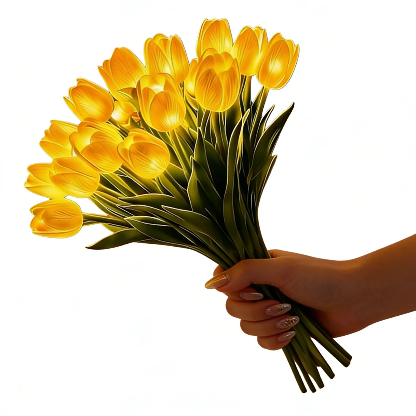 10/15pcs Real Touch Tulips Faux Flower Lights with Vase Flower Table Lamp Tulip Desk LED Night Light for Valentines Day Gift
10/15pcs Real Touch Tulips Faux Flower Lights with Vase Flower Table Lamp Tulip Desk LED Night Light for Valentines Day Gift