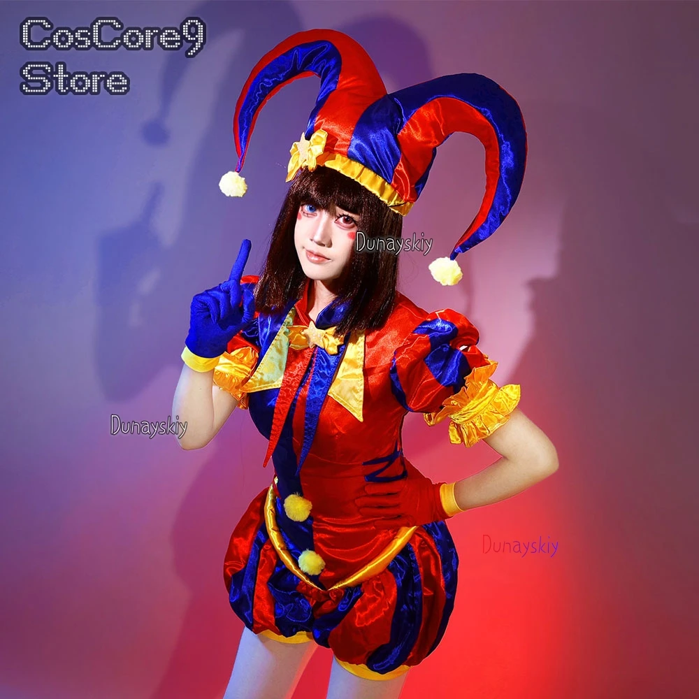 Pomni Cosplay 코스프레 Clown Uniform Anime Role Play Halloween Pomni Carnival Clothes Hat Party Unisex Outfit For Women Girls
Pomni Cosplay 코스프레 Clown Uniform Anime Role Play Halloween Pomni Carnival Clothes Hat Party Unisex Outfit For Women Girls