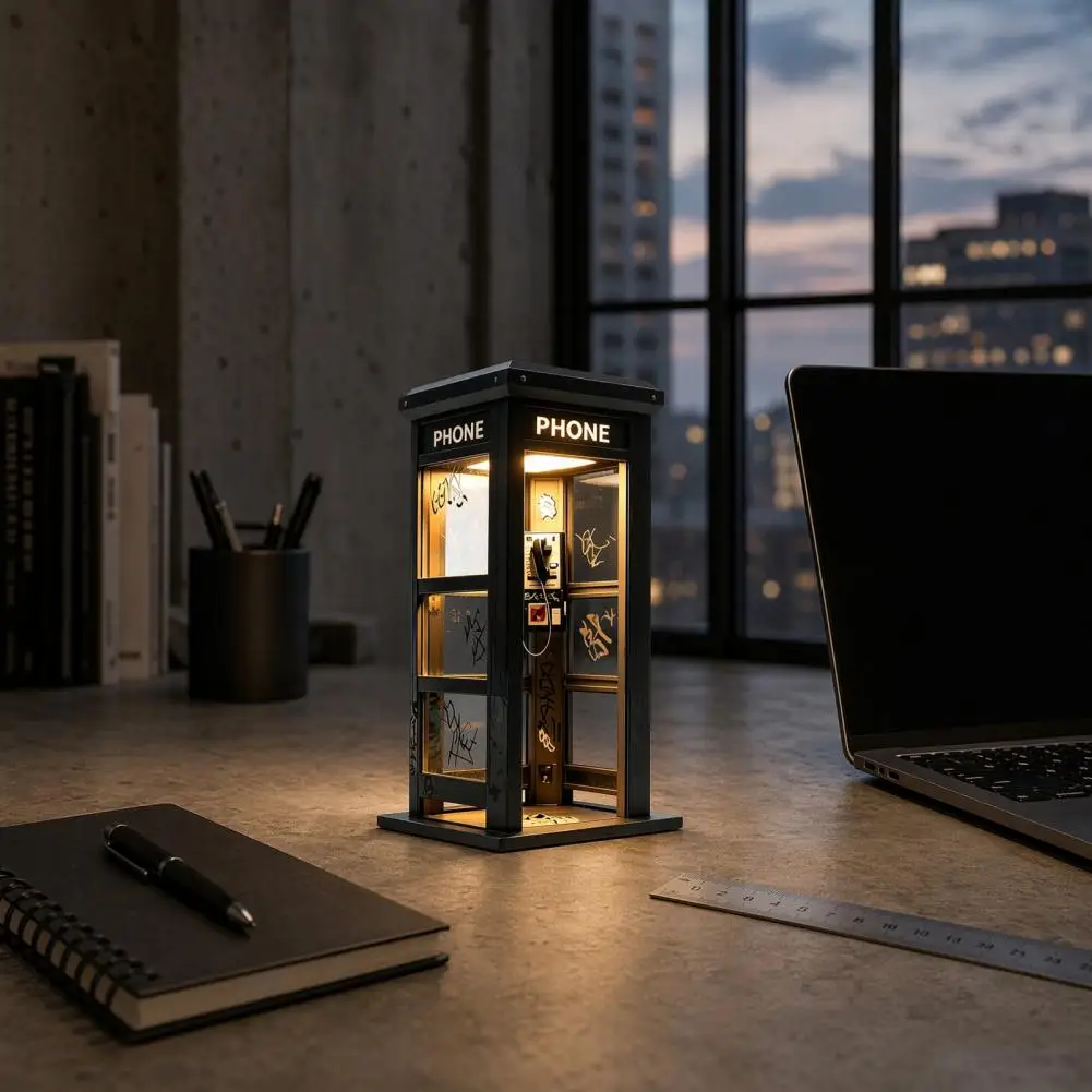 Urban Graffiti Lamp Vintage Phone Booth Night Light Retro Street Lamp Accent Warm Led Miniature Desk Lamp for Bedroom Office
Urban Graffiti Lamp Vintage Phone Booth Night Light Retro Street Lamp Accent Warm Led Miniature Desk Lamp for Bedroom Office