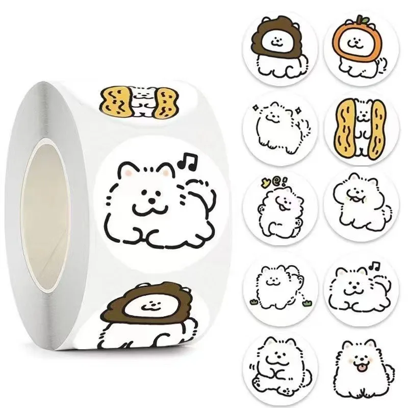 500PC/Roll INS Style Maltese Cartoon Stickers for Child Kids Cute Dogs Round Decoration Stickers Boys Girls School Prizes
500PC/Roll INS Style Maltese Cartoon Stickers for Child Kids Cute Dogs Round Decoration Stickers Boys Girls School Prizes