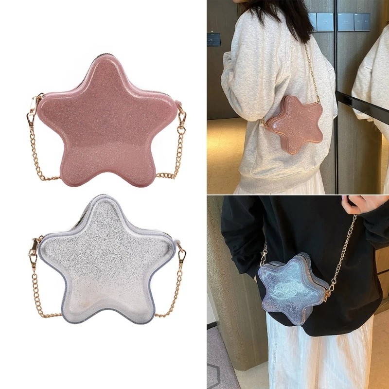Fashion Cute Star Shape Shoulder Bag Women Solid Color PU Leather Chain Crossbody Bag Female Casual All-match Small Handbag
Fashion Cute Star Shape Shoulder Bag Women Solid Color PU Leather Chain Crossbody Bag Female Casual All-match Small Handbag