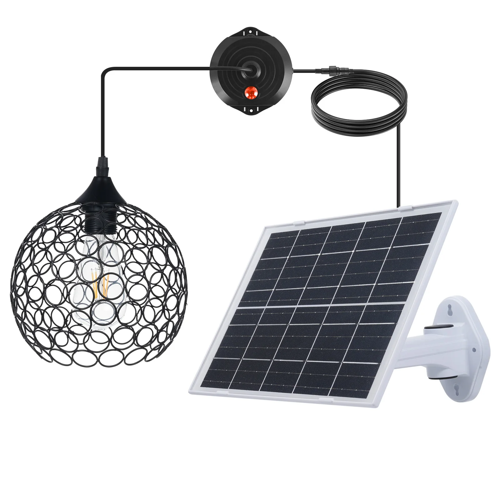 Vintage Solar Pendant Lamp w/ Detachable Panel - 10-Level Dimmable + Timer IP55 for Patio/Basement (2700K, 12H Runtime, Memory F
Vintage Solar Pendant Lamp w/ Detachable Panel - 10-Level Dimmable + Timer IP55 for Patio/Basement (2700K, 12H Runtime, Memory F