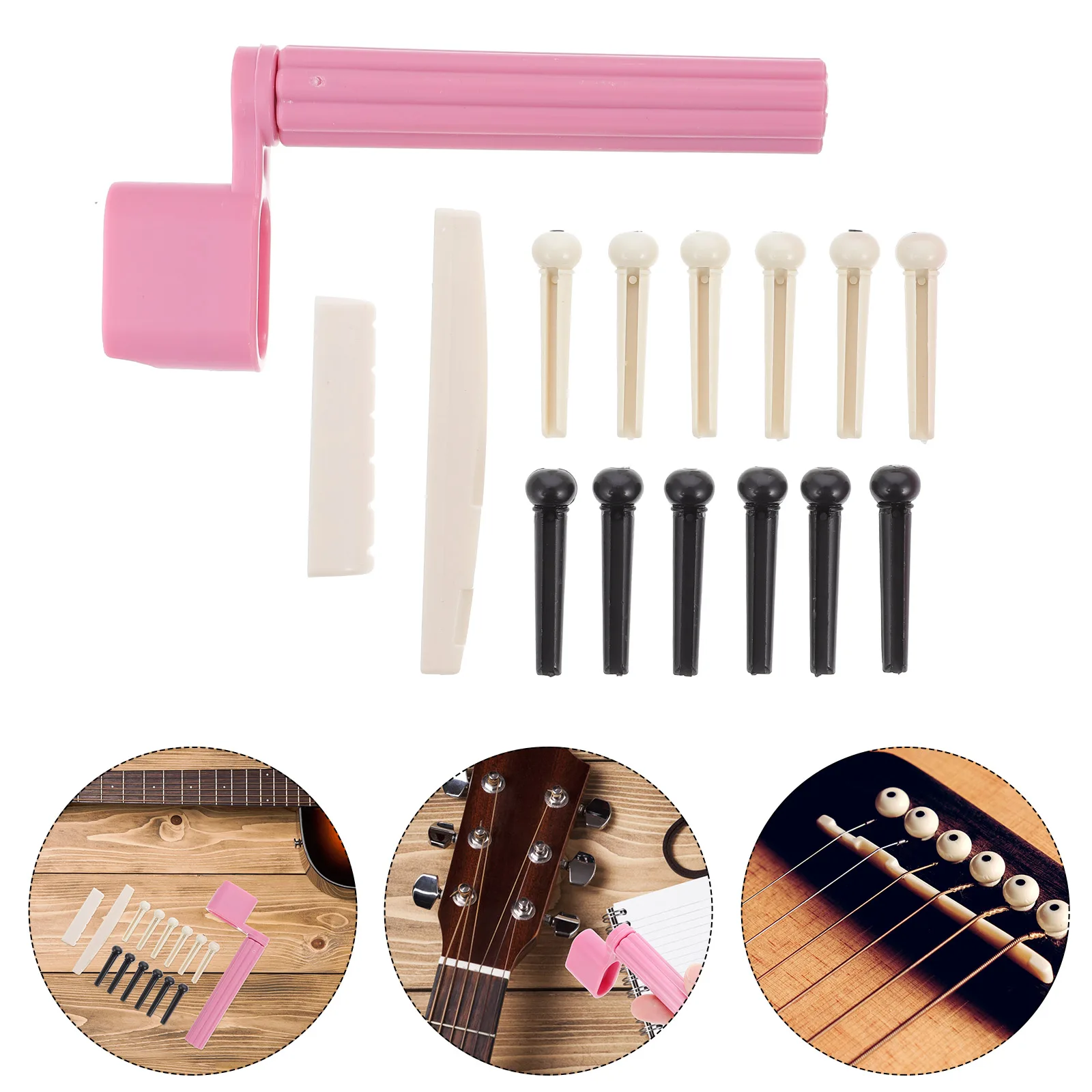 1 Set Guitar Accessories Kit Folk Saddle Nut Bridge Pin String Winder Assorted Color Repair Replacement Parts Guitar Supplies
1 Set Guitar Accessories Kit Folk Saddle Nut Bridge Pin String Winder Assorted Color Repair Replacement Parts Guitar Supplies