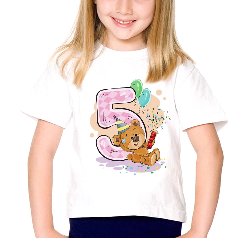 T-Shirt For Boys Teddy Bear Cartoon Birthday Number Print Girls Clothes Casual Kids Tshirt Summer Hiphop Teen T Shirt White Tops
T-Shirt For Boys Teddy Bear Cartoon Birthday Number Print Girls Clothes Casual Kids Tshirt Summer Hiphop Teen T Shirt White Tops