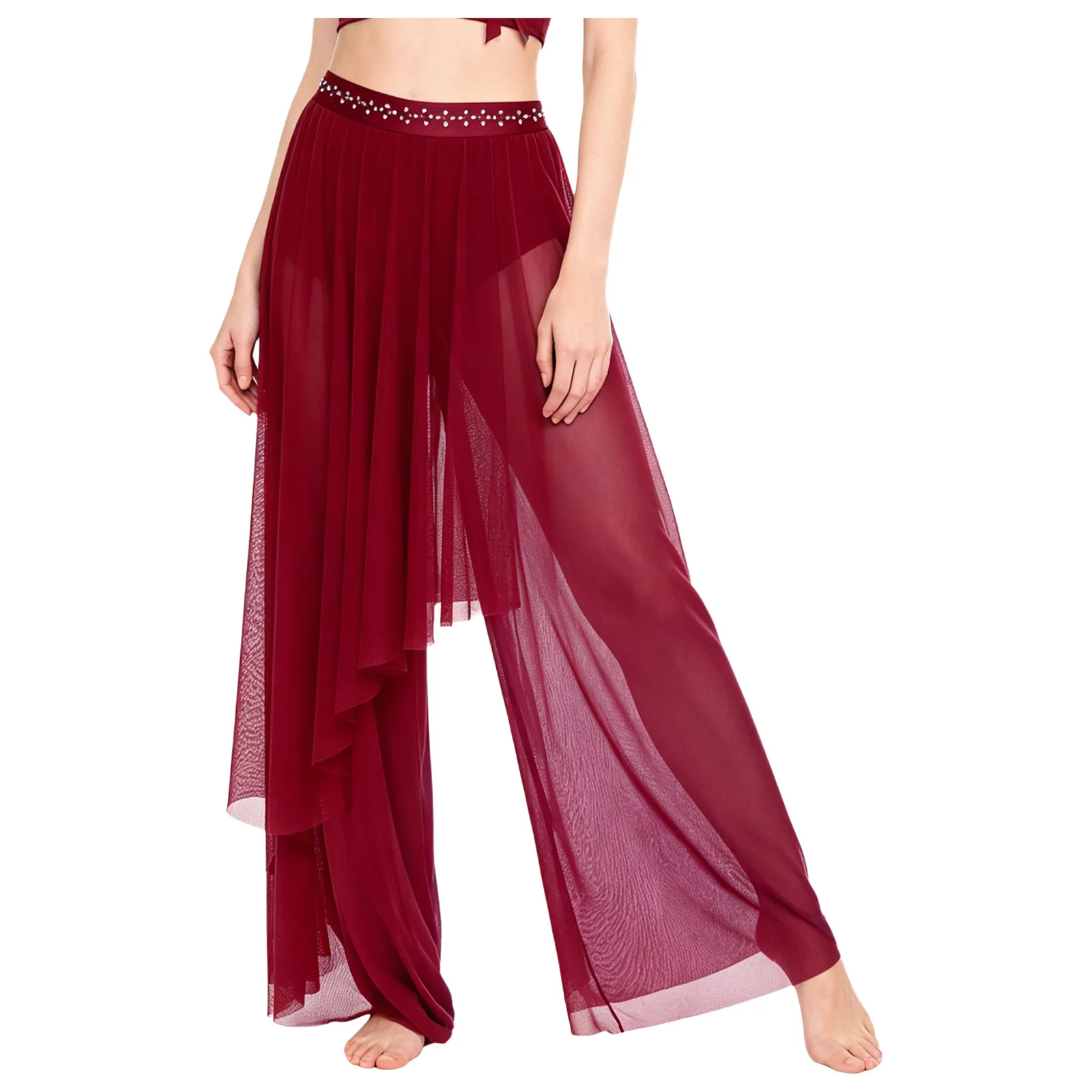 Women Modern Lyrical Dance Pants Sheer Mesh Loose Trousers Built-in Briefs Skating Gymnastics Acrobatics Contemporary Dancewear
Women Modern Lyrical Dance Pants Sheer Mesh Loose Trousers Built-in Briefs Skating Gymnastics Acrobatics Contemporary Dancewear