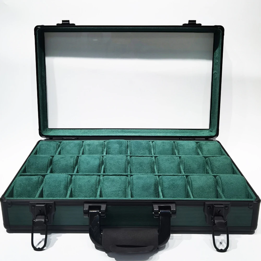 Large Tray Green Aluminum Watch Box for Men Transparent Display Travel Storage Holder Premium Luxury Gift Case 6/12/15 Slots
Large Tray Green Aluminum Watch Box for Men Transparent Display Travel Storage Holder Premium Luxury Gift Case 6/12/15 Slots