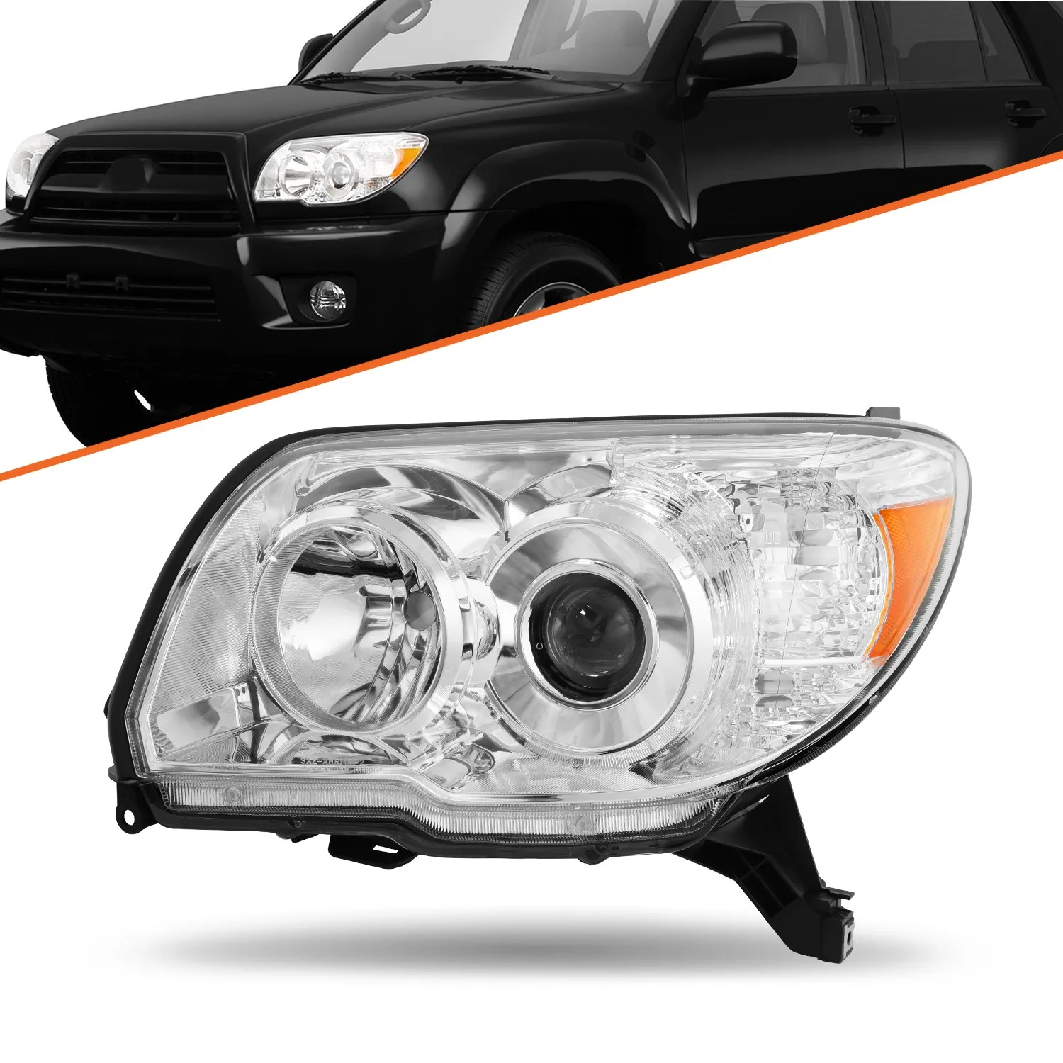 For 2006-2009 Toyota 4Runner Chrome Headlights Amber Corner Headlamps Left Side
For 2006-2009 Toyota 4Runner Chrome Headlights Amber Corner Headlamps Left Side