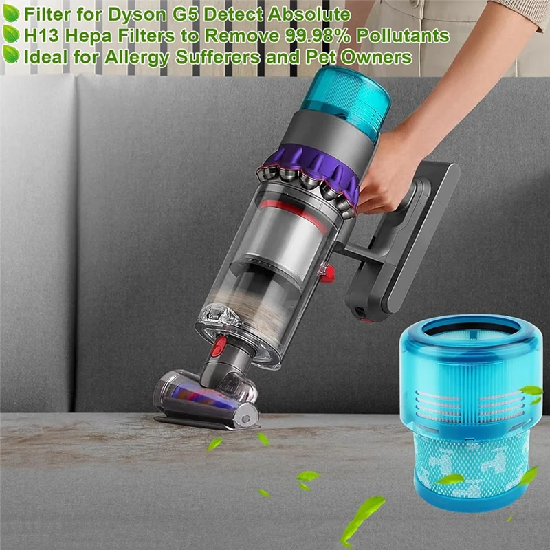 WHYY-HEPA Filter Replacement For Dyson G5 Detect Absolute / G5 Detect Vacuum Cleaner Parts
WHYY-HEPA Filter Replacement For Dyson G5 Detect Absolute / G5 Detect Vacuum Cleaner Parts