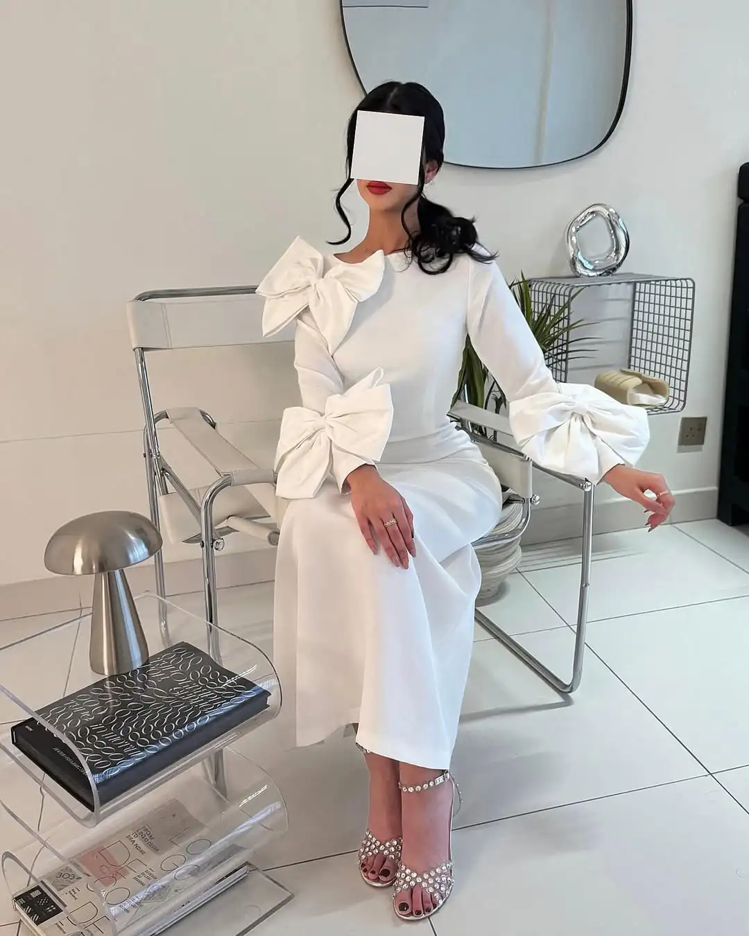 Customized Mermaid Long Sleeves Evening Dresses O-Neck Ankle Length Pleated Bow Prom Dresses Vestidos De Noches Party Gowns
Customized Mermaid Long Sleeves Evening Dresses O-Neck Ankle Length Pleated Bow Prom Dresses Vestidos De Noches Party Gowns