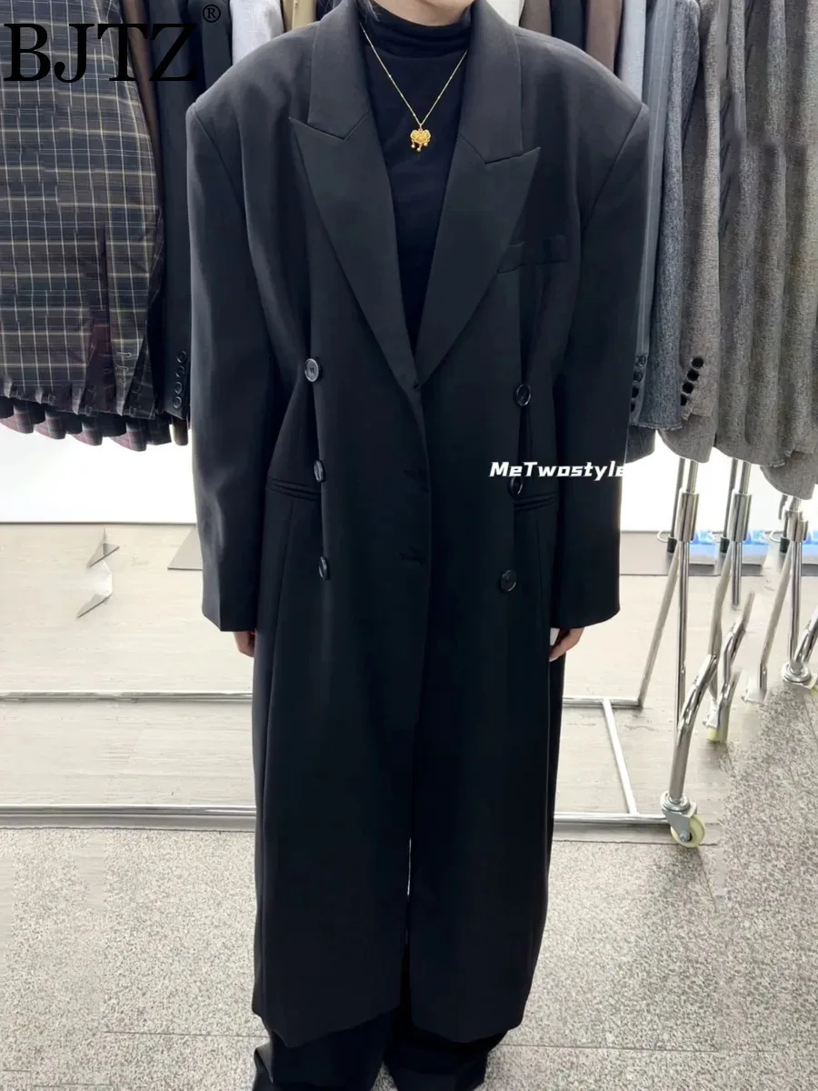 BJTZ Temperament Loose Oversize Woman's Blazer Jacket 2025 Spring Autumn New Double Breasted Notched Mid-length Female Overcoat
BJTZ Temperament Loose Oversize Woman's Blazer Jacket 2025 Spring Autumn New Double Breasted Notched Mid-length Female Overcoat