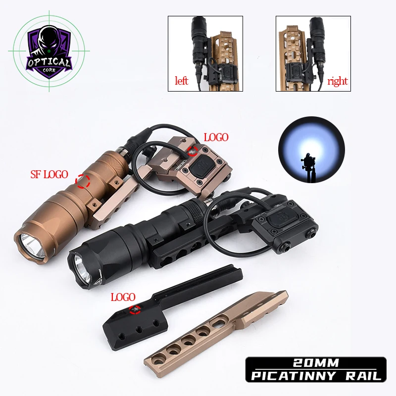 Tactical Flashlight M300A SureFir M600C LED Lamp&Modbutton Pressure Switch&Offset Mount Base With Mark Airgun Hunt Lighting Kit
Tactical Flashlight M300A SureFir M600C LED Lamp&Modbutton Pressure Switch&Offset Mount Base With Mark Airgun Hunt Lighting Kit
