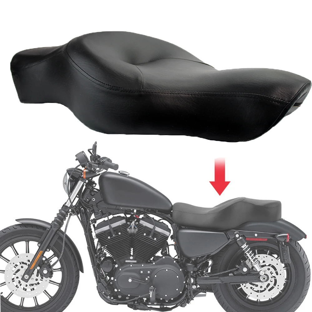 Черное двухместное водительское и заднее пассажирское сиденье для Harley Sportster XL 883 1200 2004-2018, комфортное обновление сиденья мотоцикла
Черное двухместное водительское и заднее пассажирское сиденье для Harley Sportster XL 883 1200 2004-2018, комфортное обновление сиденья мотоцикла