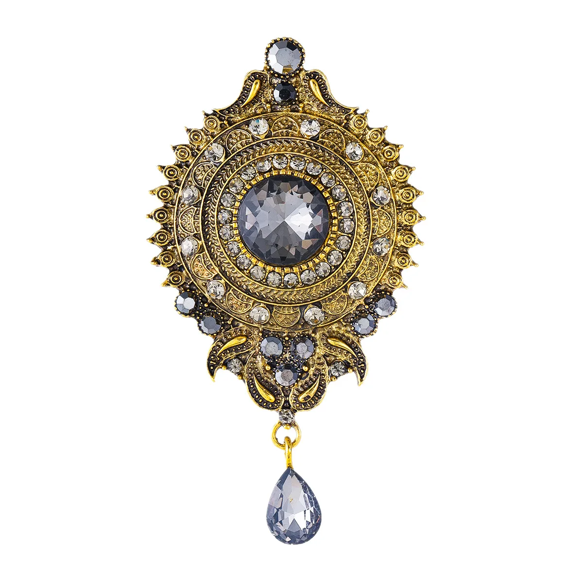 Women's Court-style Water Diamond Vintage Brooches, Crystal Pendants, Suit Accessories For Sale, Old-fashioned Jewelry Gifts
Women's Court-style Water Diamond Vintage Brooches, Crystal Pendants, Suit Accessories For Sale, Old-fashioned Jewelry Gifts