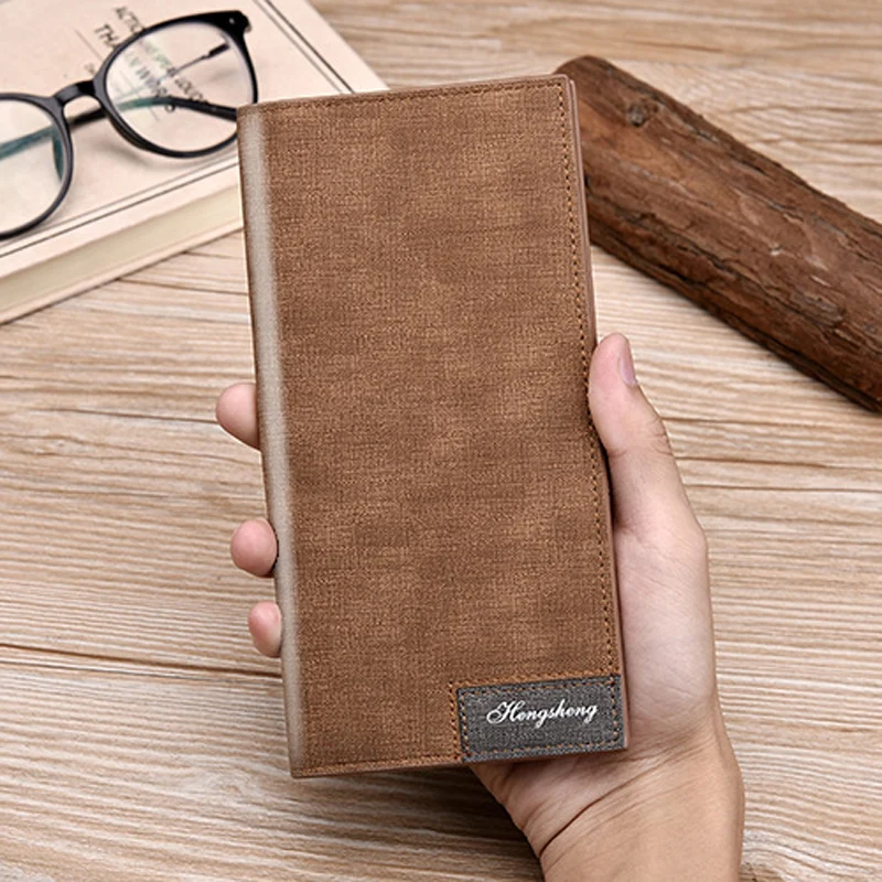 Long Simple Designer Men's Soft Leather Wallet With Hasp Man Slim Billfold Purse Card Holder 4 Colors
Long Simple Designer Men's Soft Leather Wallet With Hasp Man Slim Billfold Purse Card Holder 4 Colors