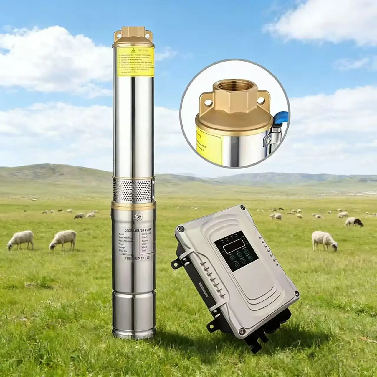 высокоскоростной солнечный насос из нержавеющей стали 304, синхронный двигатель с постоянным магнитом и солнечным погружным насосом MPPT, Китай
высокоскоростной солнечный насос из нержавеющей стали 304, синхронный двигатель с постоянным магнитом и солнечным погружным насосом MPPT, Китай