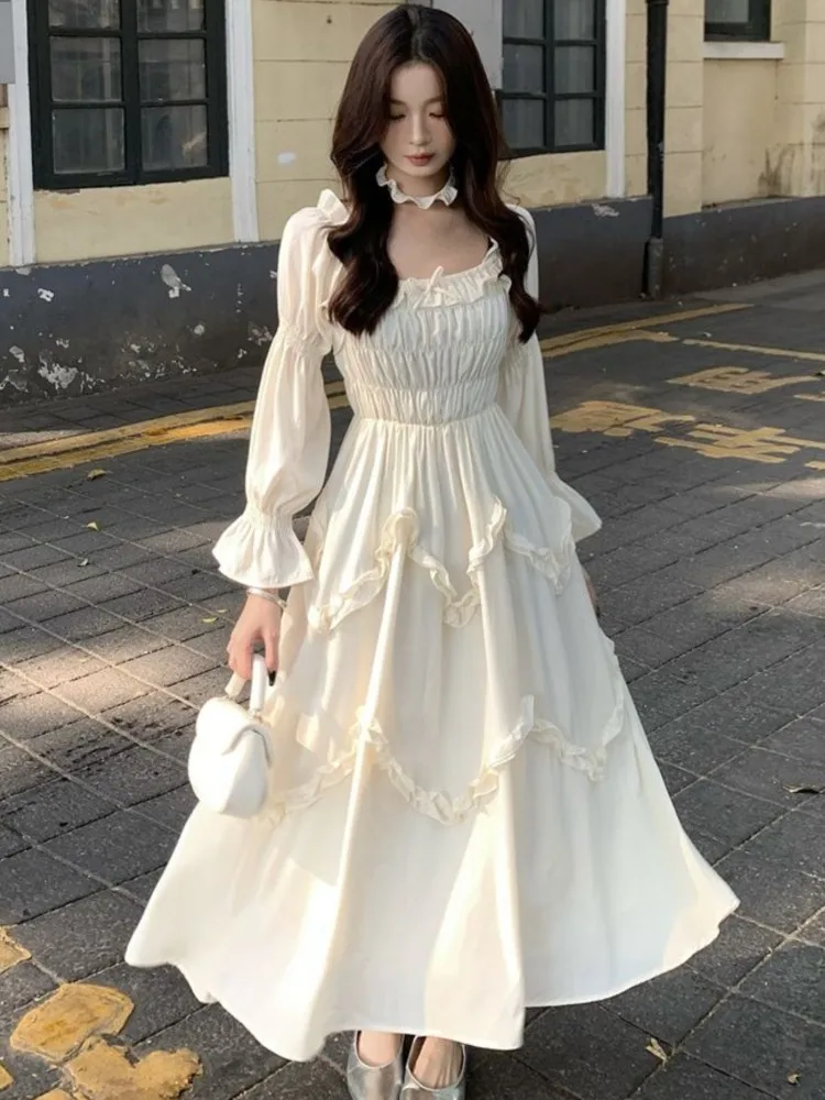 Autumn Women's Sweet French Style Long Sleeve Dress Gentle Fresh Love Story New Arrival Slimming Elegant Fashion Dress New
Autumn Women's Sweet French Style Long Sleeve Dress Gentle Fresh Love Story New Arrival Slimming Elegant Fashion Dress New
