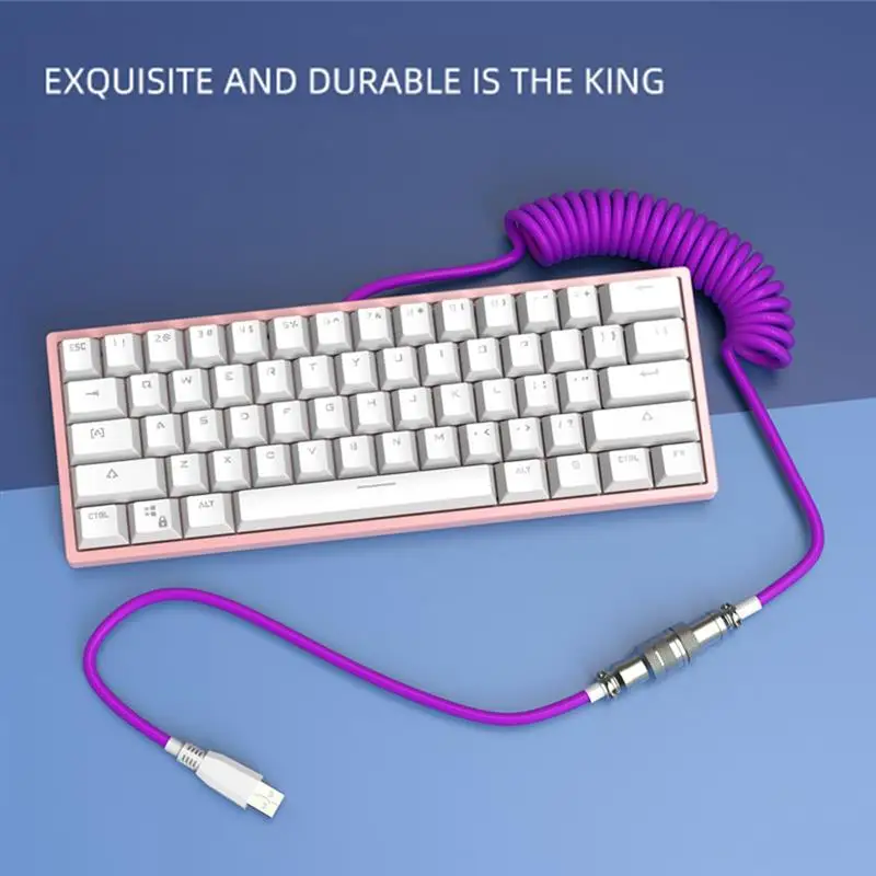 2023 New Colorful Coiling Mechanical Keyboard Aviation Connector Type-C USB Keyboard Aviator Decor 1.8-3.5 Meter Stretchable
2023 New Colorful Coiling Mechanical Keyboard Aviation Connector Type-C USB Keyboard Aviator Decor 1.8-3.5 Meter Stretchable