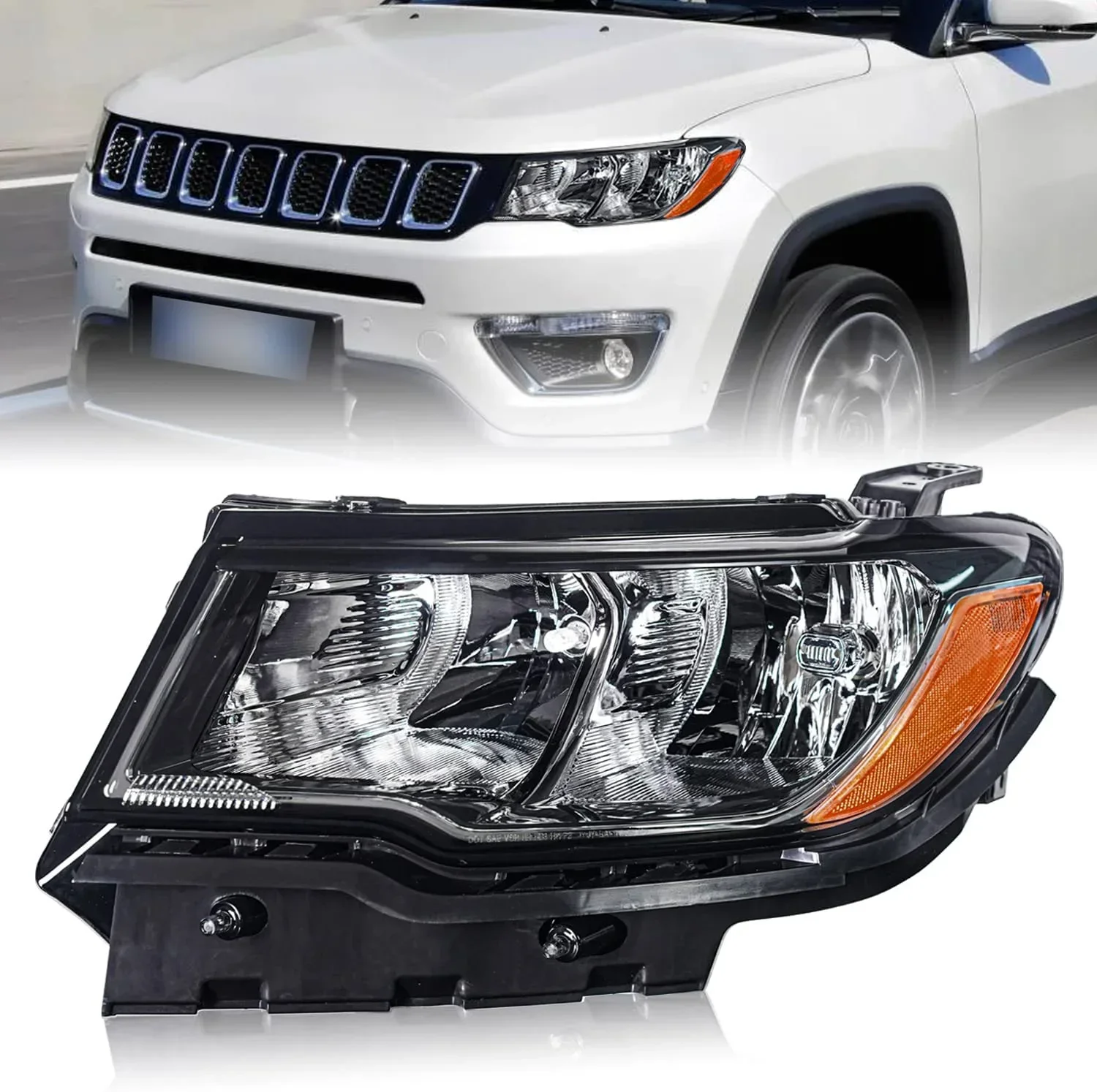 Archaic Factory Price Head Lamp With DRL Headlight for 2017-2021 Jeep Compass OE Style Headlamp Replacement (Left side)LED
Archaic Factory Price Head Lamp With DRL Headlight for 2017-2021 Jeep Compass OE Style Headlamp Replacement (Left side)LED