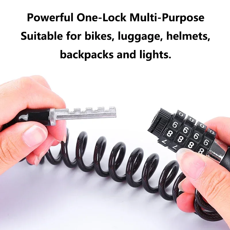 Universal luggage helmet locks Accessories Bicycle lock wire chain Bicycle mountain bike motorbike anti-theft combination lock
Universal luggage helmet locks Accessories Bicycle lock wire chain Bicycle mountain bike motorbike anti-theft combination lock