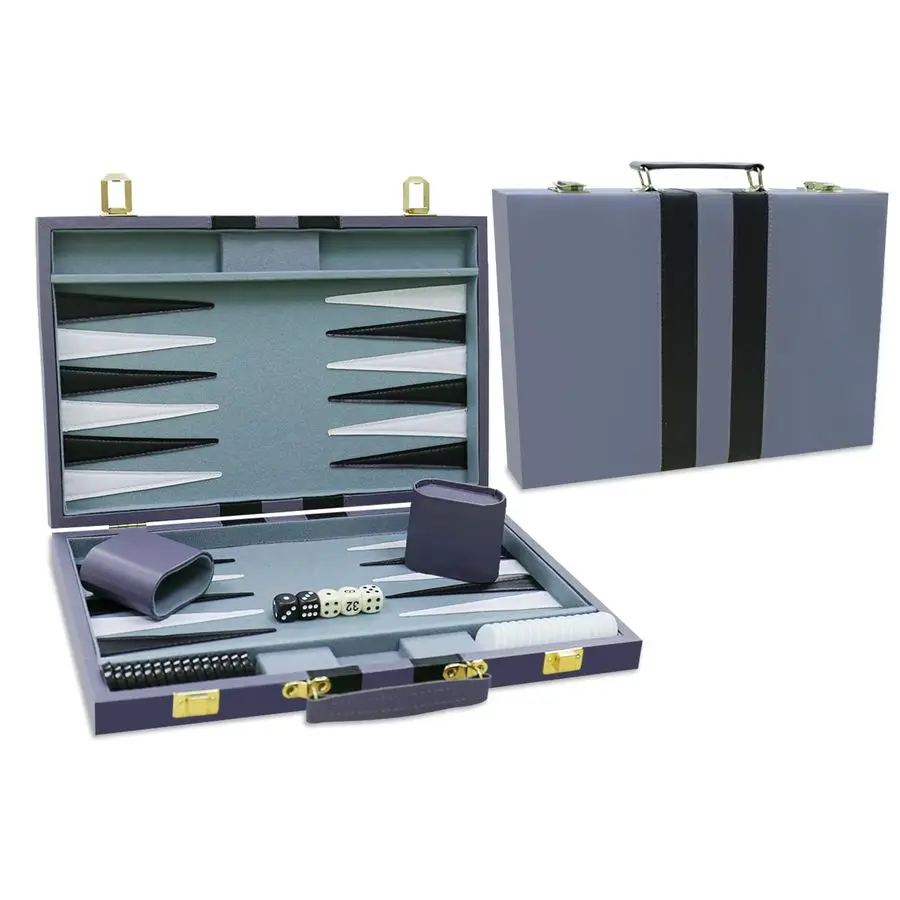Set Classic Board Game with Premium Leather Case Portable Travel Strategy Backgammon Game Set for Adults, Kids Suitable as 15inc
Set Classic Board Game with Premium Leather Case Portable Travel Strategy Backgammon Game Set for Adults, Kids Suitable as 15inc
