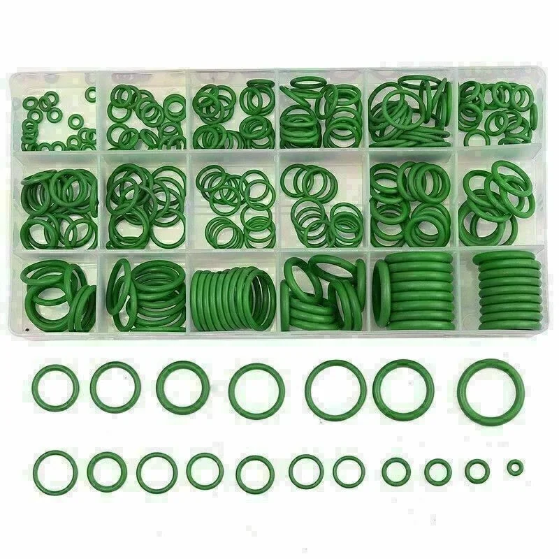 270Pcs Air Conditioning Rubber O Ring Seal Assortment Kit Green Air Con 18 Sizes Auto Air Conditioning Compressor Accessories
270Pcs Air Conditioning Rubber O Ring Seal Assortment Kit Green Air Con 18 Sizes Auto Air Conditioning Compressor Accessories
