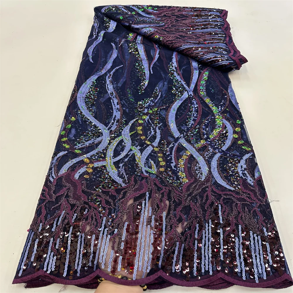 Luxury African Sequins Beaded Lace Fabric 2023 High Quality Groom Nigerian Wedding Bridal Embroidery French Tulle Sewing RF-240
Luxury African Sequins Beaded Lace Fabric 2023 High Quality Groom Nigerian Wedding Bridal Embroidery French Tulle Sewing RF-240