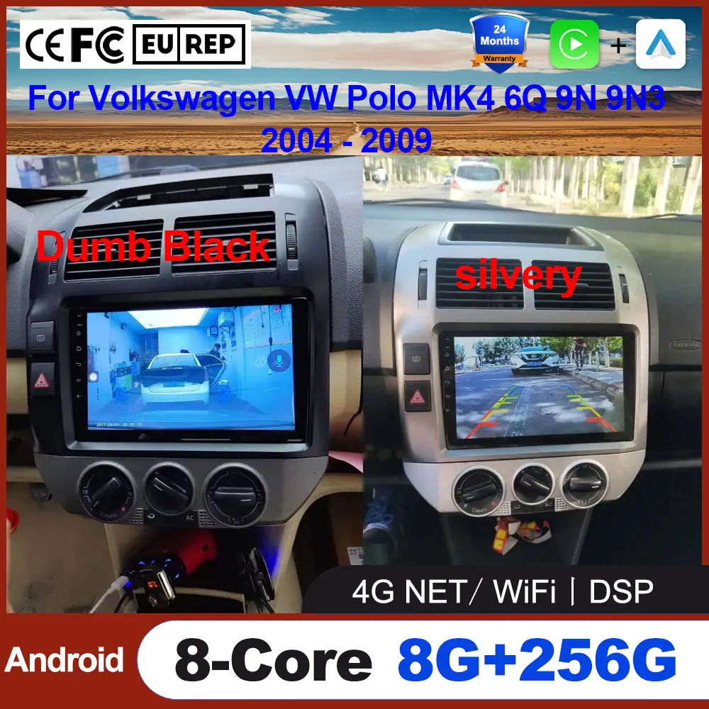 Wireless Carplay Android Auto Car Radio For Volkswagen VW Polo MK4 6Q 9N 9N3 2004 - 2009 Multimedia Video Player GPS Tool Stereo
Wireless Carplay Android Auto Car Radio For Volkswagen VW Polo MK4 6Q 9N 9N3 2004 - 2009 Multimedia Video Player GPS Tool Stereo