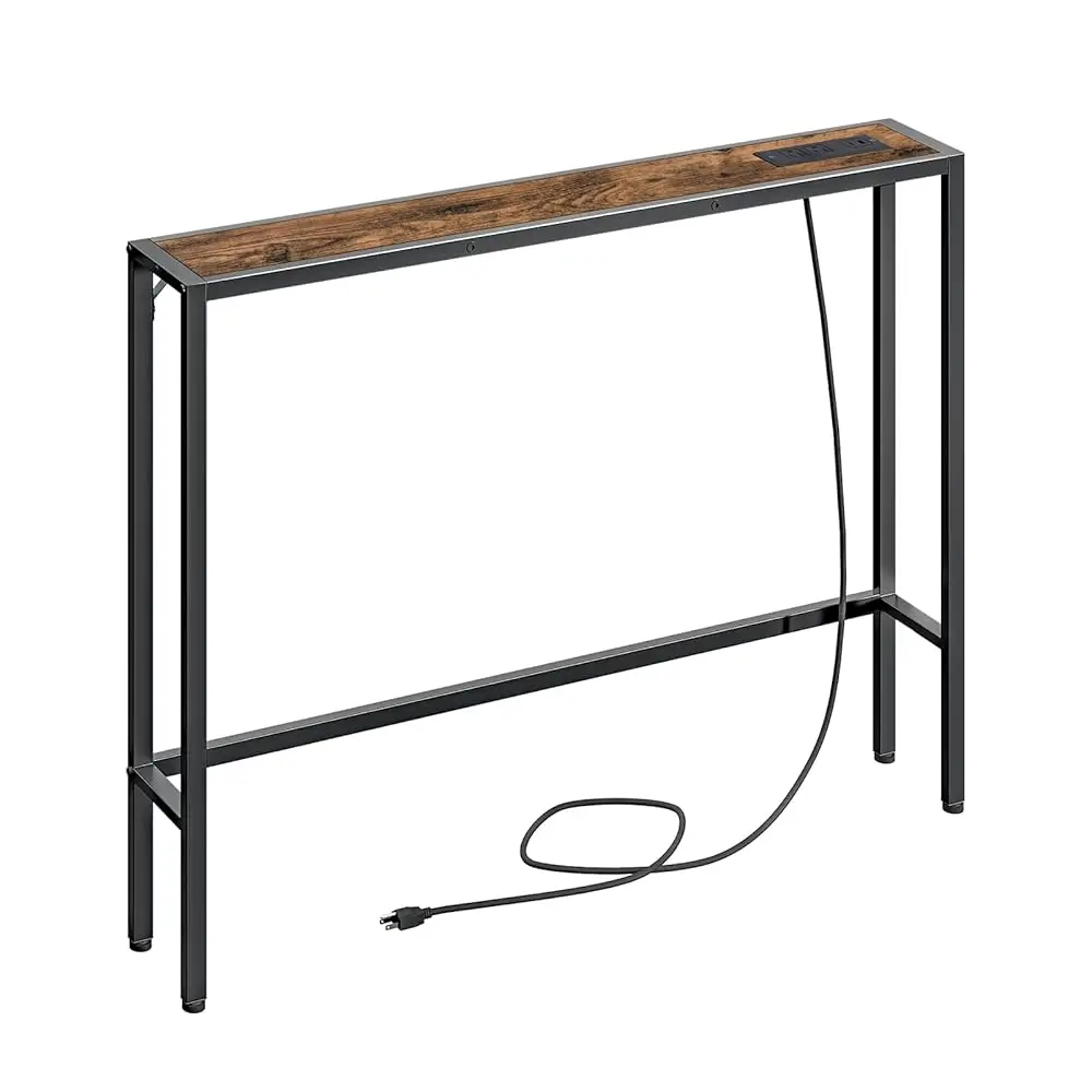 Narrow Console Sofa Table With Charging Station, Skinny Behind Couch Table, 39.4"" L X 5.9"" W X 31.5"" H, Long Entryway Tables
Narrow Console Sofa Table With Charging Station, Skinny Behind Couch Table, 39.4"" L X 5.9"" W X 31.5"" H, Long Entryway Tables
