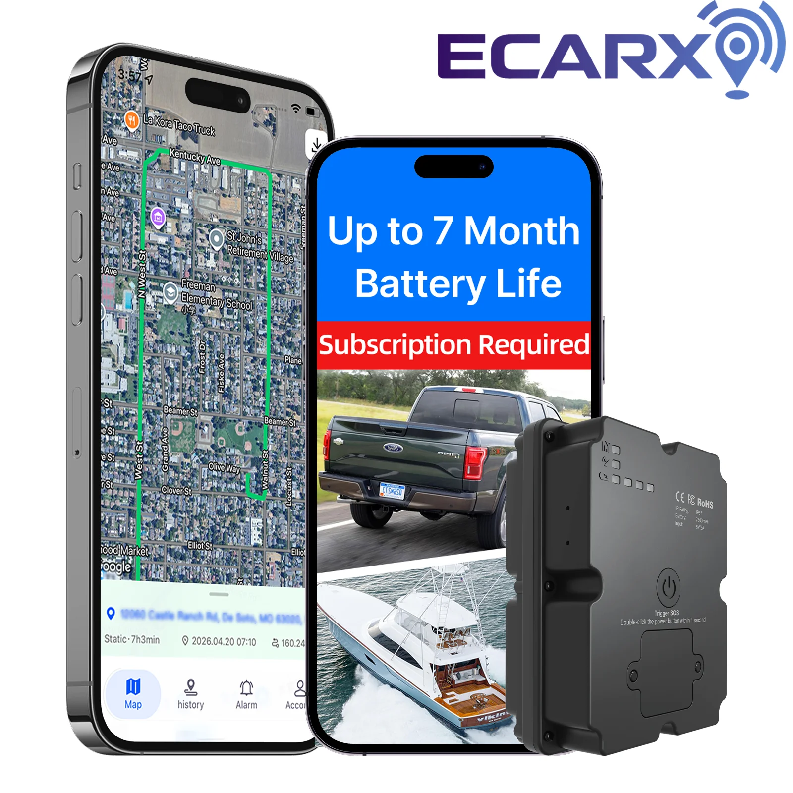 Car Tracker GPS 4G Tracking Device 7500mAh Waterproof GPS Vehicle Tracker Magnet Long Standby Battery Real Time Position APP
Car Tracker GPS 4G Tracking Device 7500mAh Waterproof GPS Vehicle Tracker Magnet Long Standby Battery Real Time Position APP