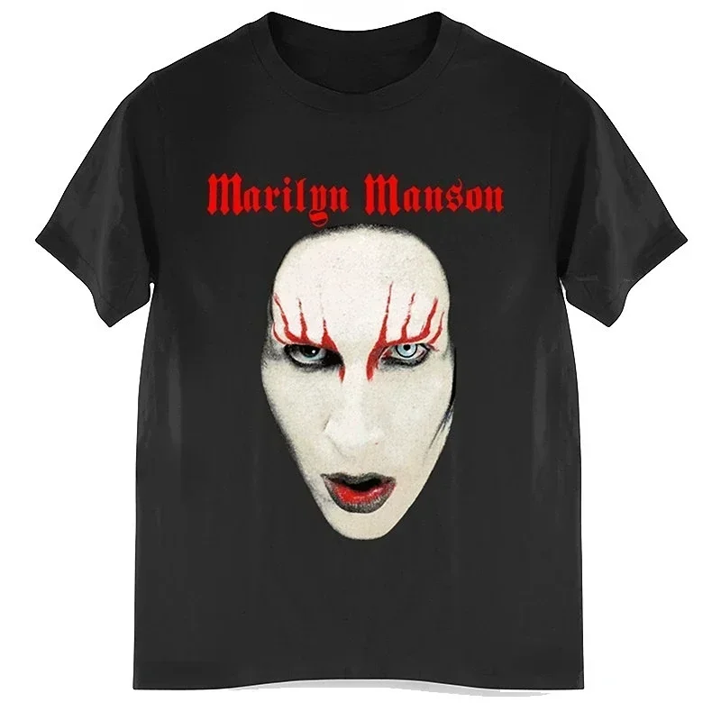 Close-Up Adult T-Shirt Marilyn Manson Summer Short Sleeve Women T Shirts Tops S~3Xl Tees Free Shipping T-shirts 
Close-Up Adult T-Shirt Marilyn Manson Summer Short Sleeve Women T Shirts Tops S~3Xl Tees Free Shipping T-shirts