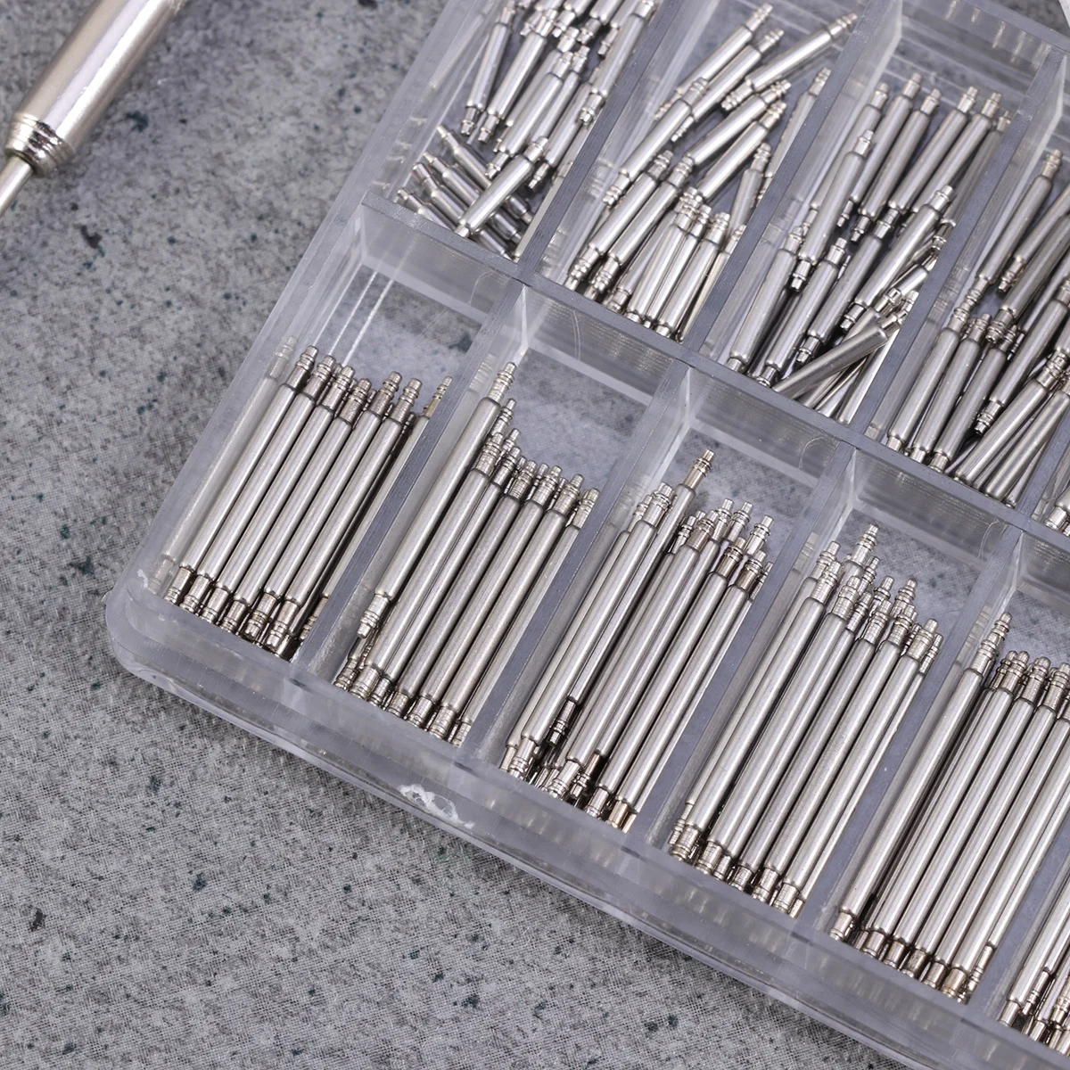 360Pcs Watch Spring Bars Stainless Steel Double Flange Pin Tool Kit for Wristband Repair Replacement Metal Strap Links 
360Pcs Watch Spring Bars Stainless Steel Double Flange Pin Tool Kit for Wristband Repair Replacement Metal Strap Links