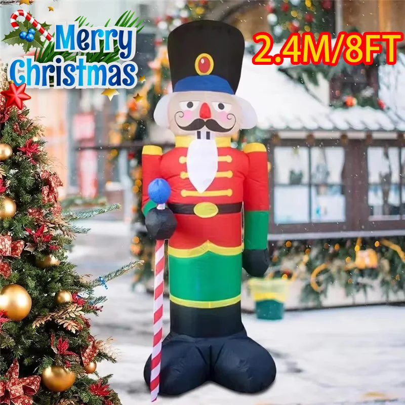 Christmas Style Decorations Soldier Nutcracker Built-in LEDs Inflatable Model Toys Outdoor Ornament Xmas Garden Decor Props
Christmas Style Decorations Soldier Nutcracker Built-in LEDs Inflatable Model Toys Outdoor Ornament Xmas Garden Decor Props