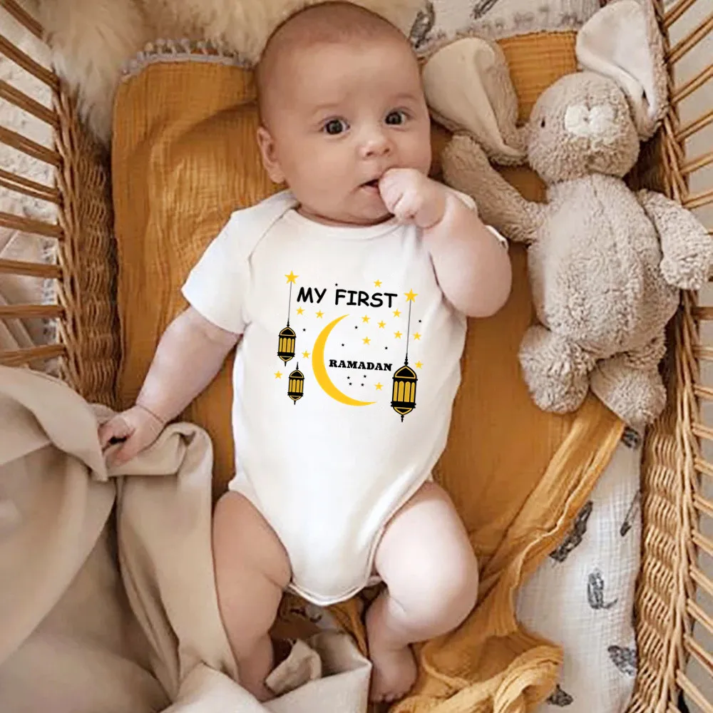 2023 Cute My First Ramadan Baby Jumpsuits Cotton Newborn Infant Romper Baby Clothes for Ramadan
2023 Cute My First Ramadan Baby Jumpsuits Cotton Newborn Infant Romper Baby Clothes for Ramadan