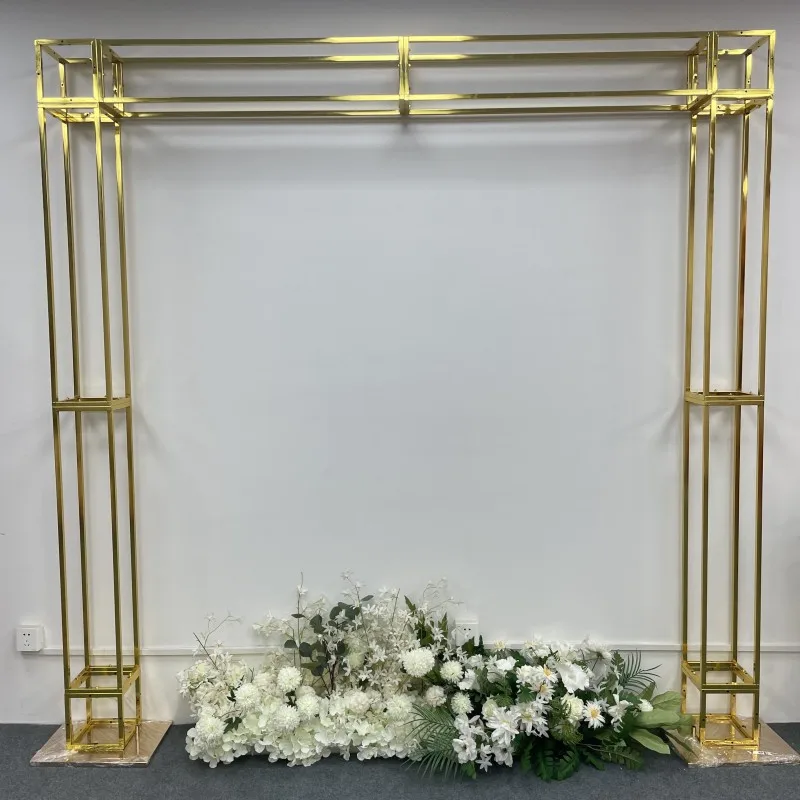 New wedding gold-plated truss background frame wrought iron golden arch indoor wedding scene decorative prop screen
New wedding gold-plated truss background frame wrought iron golden arch indoor wedding scene decorative prop screen