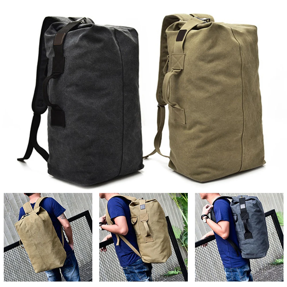 Mountaineering Bag Black Khaki Canvas Backpack For Camping Hiking Travel Gym Hunting 33L Large Capacity Outdoor Rucksack
Mountaineering Bag Black Khaki Canvas Backpack For Camping Hiking Travel Gym Hunting 33L Large Capacity Outdoor Rucksack