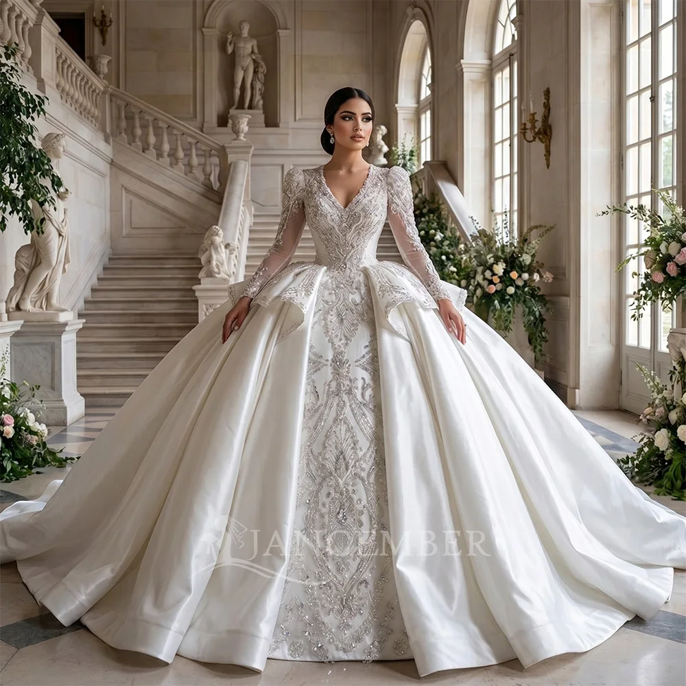 Customized Gorgeous Exquisite Beading Cap Sleeve Ball Gown Wedding Dress Vestido De Noiva Sweetheart Backless Bridal Skirts
Customized Gorgeous Exquisite Beading Cap Sleeve Ball Gown Wedding Dress Vestido De Noiva Sweetheart Backless Bridal Skirts