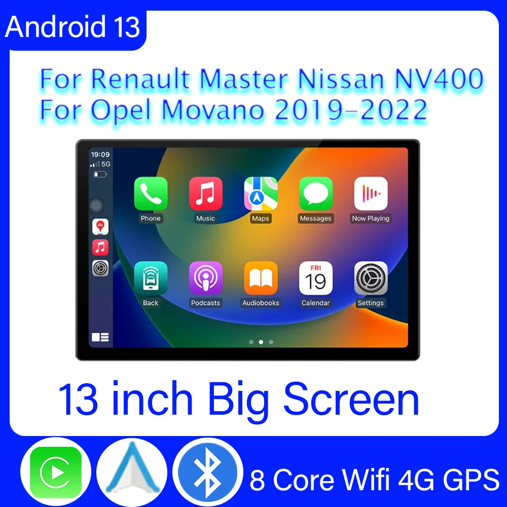 Автомагнитола для Renault Master, Nissan NV400, Opel, Movano 2019-2022, Android, автомобильный радиоприемник, мультимедийный плеер с GPS-навигацией, Wi-Fi, без DVD, типоразмер 2DIN
Автомагнитола для Renault Master, Nissan NV400, Opel, Movano 2019-2022, Android, автомобильный радиоприемник, мультимедийный плеер с GPS-навигацией, Wi-Fi, без DVD, типоразмер 2DIN