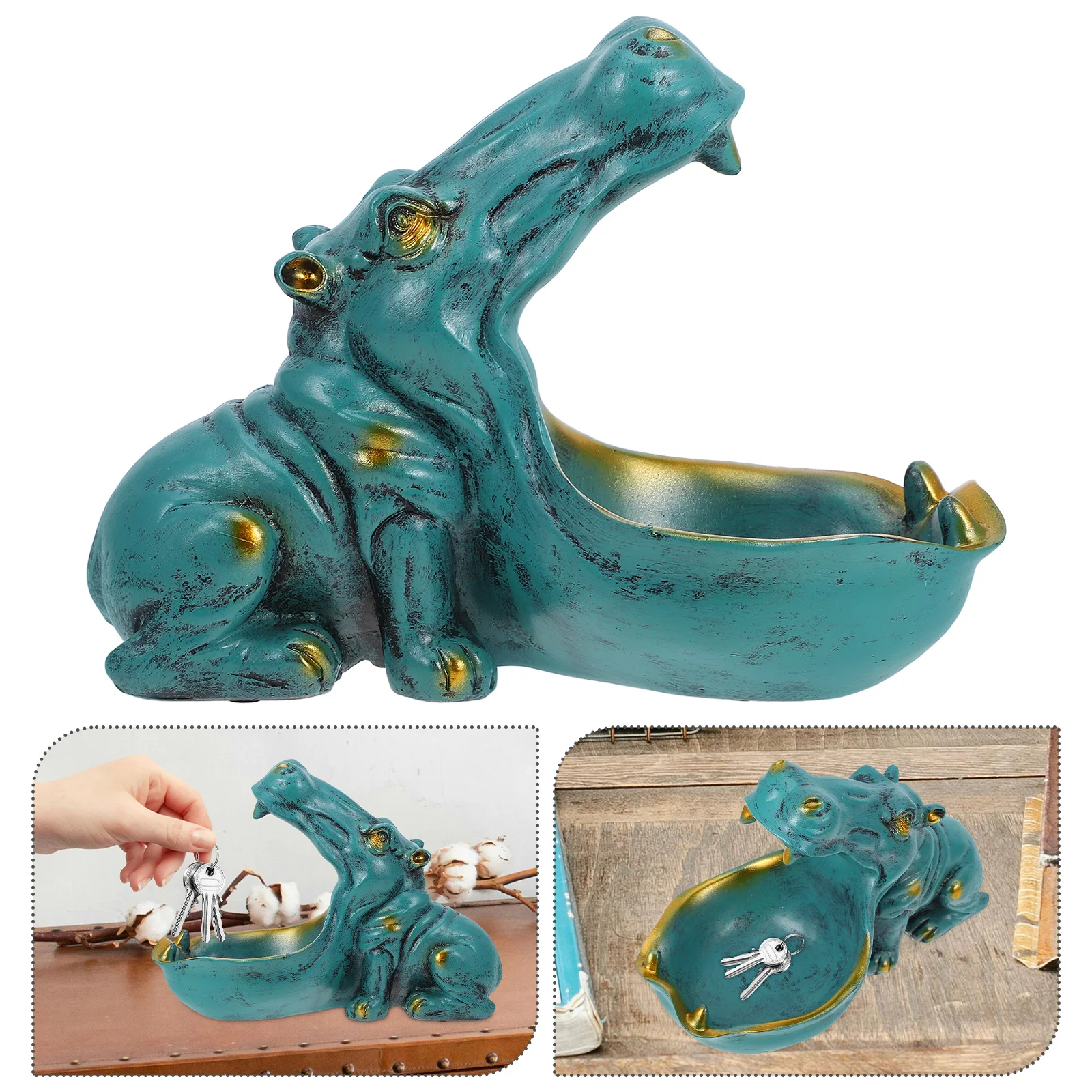 Tray Hippo Fruit Plate Decor Candy Holder for Desk Bowl Dish Key Hippopotamus Statue Sky-blue Small
Tray Hippo Fruit Plate Decor Candy Holder for Desk Bowl Dish Key Hippopotamus Statue Sky-blue Small