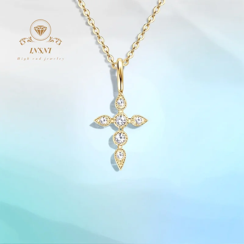 0.1 Carat European Chic Cross Moissanite Designer Necklace S925 Silver GBA Certified Luxury Jewelry for Women Free Gift
0.1 Carat European Chic Cross Moissanite Designer Necklace S925 Silver GBA Certified Luxury Jewelry for Women Free Gift