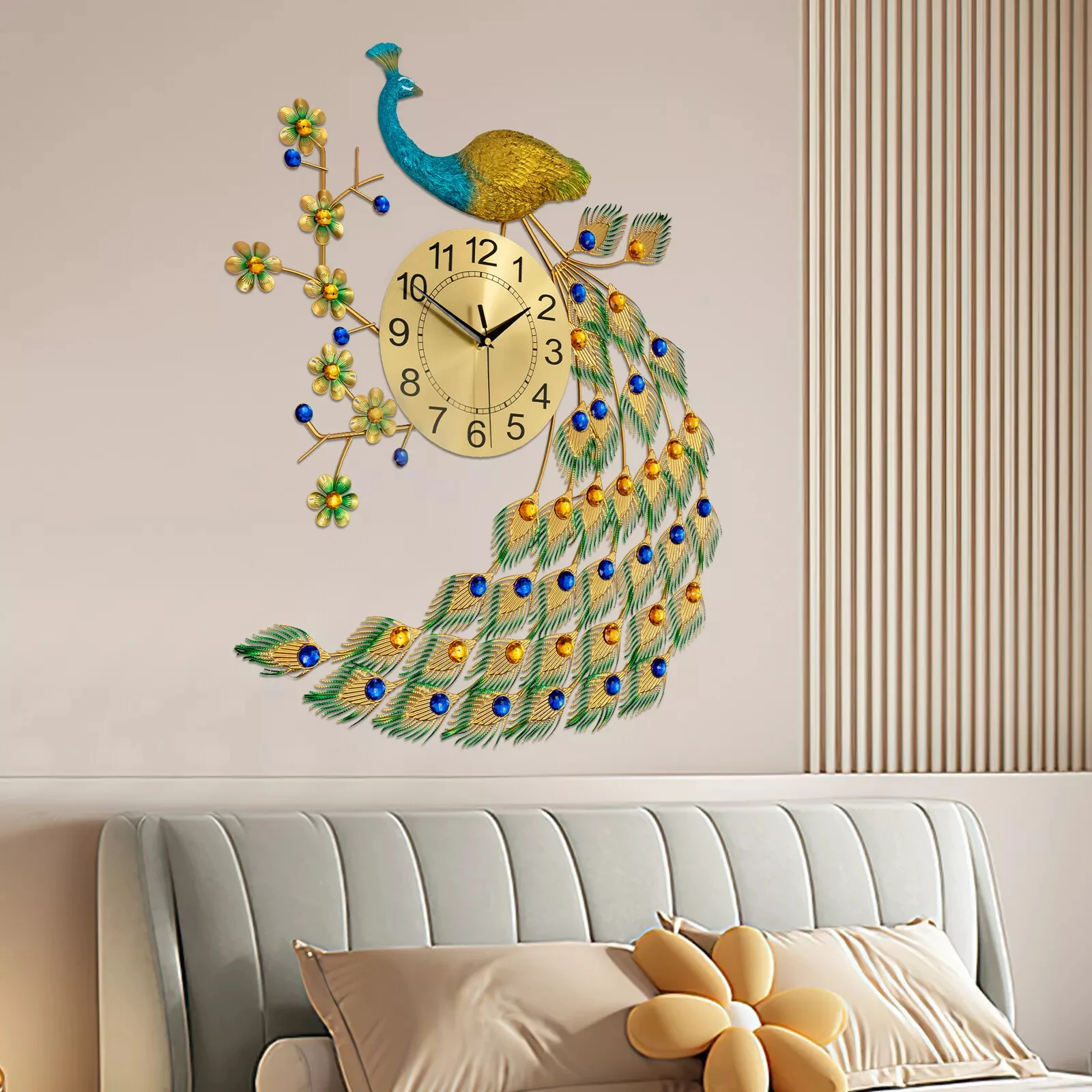 Peacock Wall Clock 7565cm, Modern Simple Living Room Wall Clock, European Wall Clock, Creative Peacock Open Wall Clock
Peacock Wall Clock 7565cm, Modern Simple Living Room Wall Clock, European Wall Clock, Creative Peacock Open Wall Clock