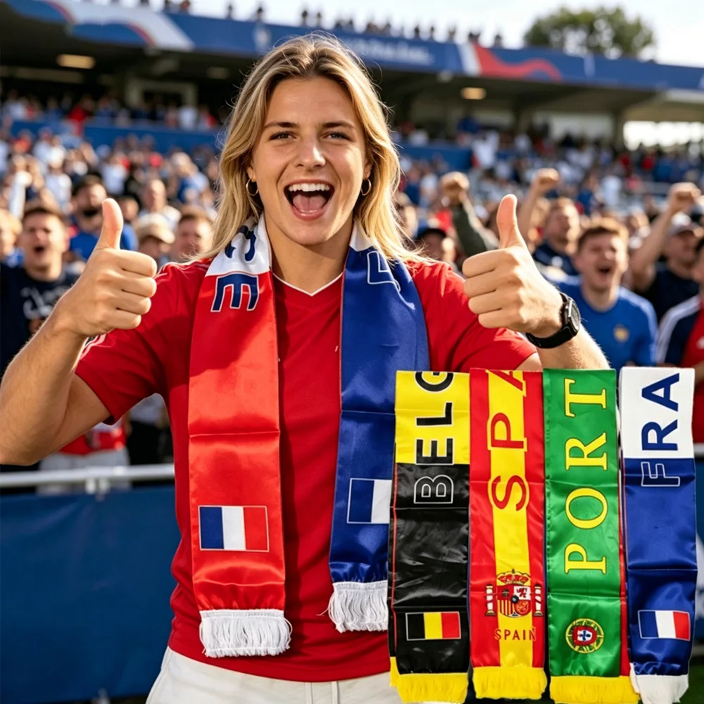 Fashion Fan Men's/Women's Tassel Banner Scarf for Party Celebration (Portugal, Spain, Belgium, France), Team Soccer Party Decor
Fashion Fan Men's/Women's Tassel Banner Scarf for Party Celebration (Portugal, Spain, Belgium, France), Team Soccer Party Decor