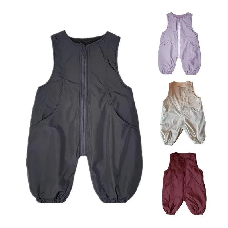 New Autumn Winter Baby Rompers 0-2Y Fleece Lining Sleeveless Jumpsuit for Toddler Boys Girls Children's Overalls Kid's Clothing
New Autumn Winter Baby Rompers 0-2Y Fleece Lining Sleeveless Jumpsuit for Toddler Boys Girls Children's Overalls Kid's Clothing