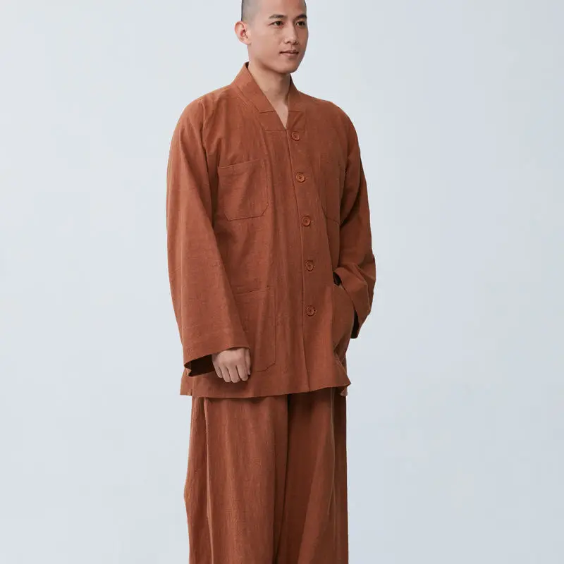 High Quality Cotton and Linen Men's Monk's Clothes Monk Costume Autumn Winter Gown Short Suit Ethnic Meditation Small Shirt Sets
High Quality Cotton and Linen Men's Monk's Clothes Monk Costume Autumn Winter Gown Short Suit Ethnic Meditation Small Shirt Sets