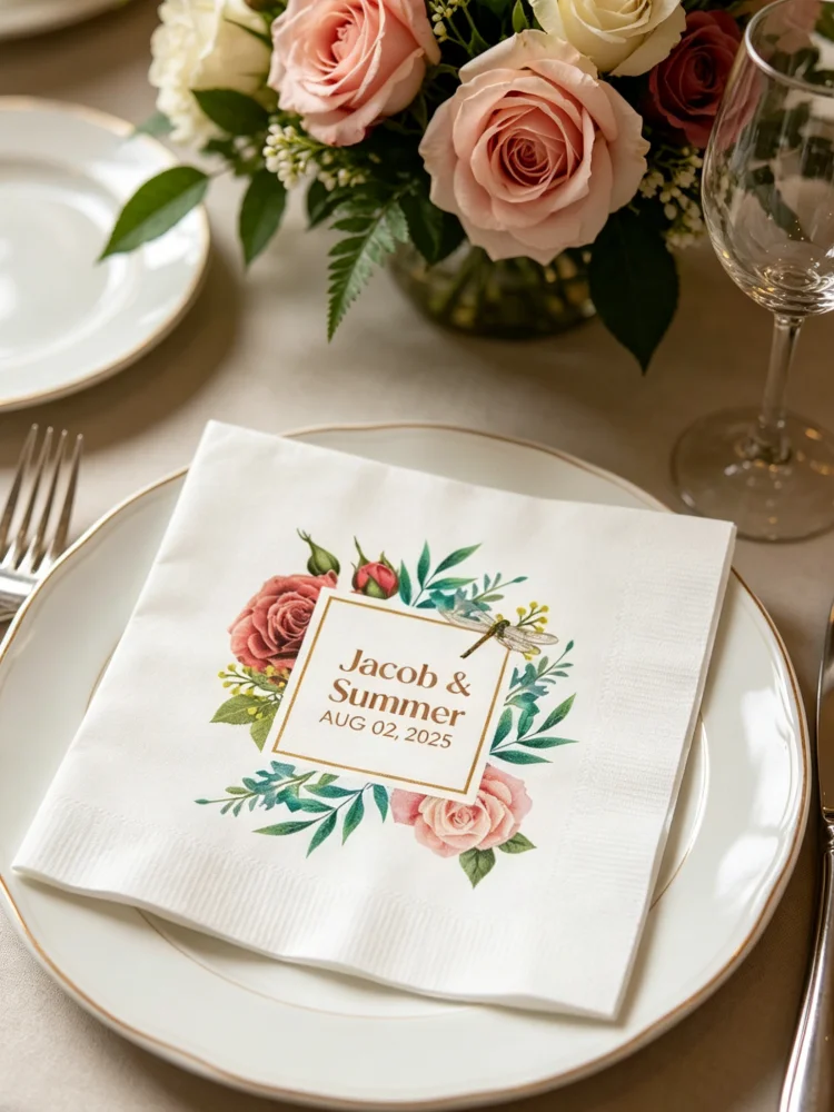Custom Personalized Just Married Wedding Cocktail Beverage Luncheon Paper Napkins Disposable Napkins For Wedding Reception
Custom Personalized Just Married Wedding Cocktail Beverage Luncheon Paper Napkins Disposable Napkins For Wedding Reception