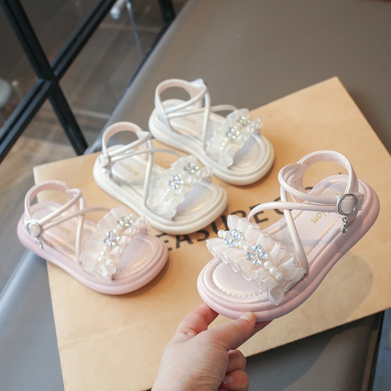Little Girls Pleated Ribbon Leather Sandals 2026 New Summer Kids Cross Strap Beach Sandals Non-slip Trendy Princess Party Shoes
Little Girls Pleated Ribbon Leather Sandals 2026 New Summer Kids Cross Strap Beach Sandals Non-slip Trendy Princess Party Shoes