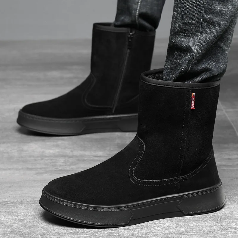men's fashion stage nightclub high chelsea boots warm cotton winter shoes cowboy platform snow boot cool cow suede leather botas
men's fashion stage nightclub high chelsea boots warm cotton winter shoes cowboy platform snow boot cool cow suede leather botas